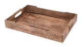 podnos 45,5x30x5,5cm, L, dekorační, mango dřevo
