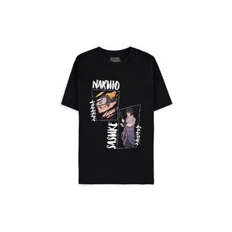 Tričko Naruto Shippuden - Naruto and Sasuke černé 2XL