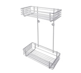 Polička koupelnová 2 patra chrom 24x12,5x36,5cm  AWD1312