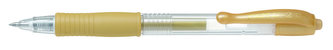 Gelové pero "G-2 Metallic", zlatá, 0,32 mm, stiskací mechanismus, PILOT