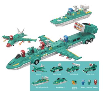 MAGCARS Vojenská technika magnetická stavebnice 29 dílů