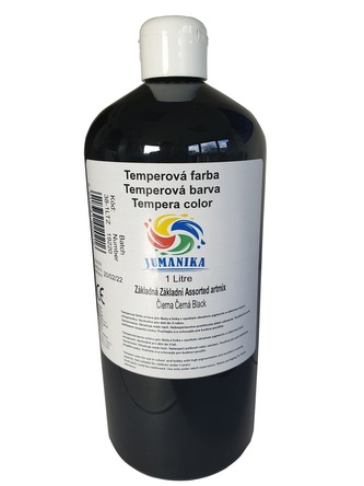 JUMANIKA Tempera základní 1000 ml Barva: černá