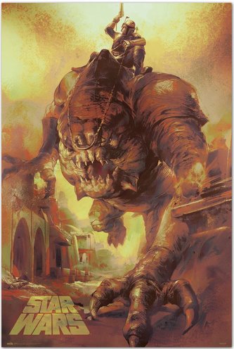 Plakát Star Wars|Hvězdné války: Rancor Ride (61 x 91,5 cm) 150g