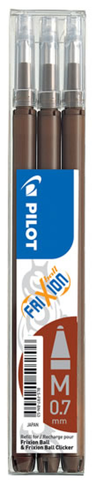 Náplň do rolleru "Frixion", hnědá, 0,35mm, vymazatelná, PILOT