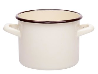 SMALTOVANÝ HRNEC 20CM 4,7L KRÉMOVÝ B/P