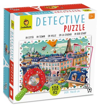 LUDATTICA Město detektivní puzzle s lupou 108 dílků