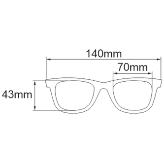 Brýle polarizační černé bez spodní obroučky