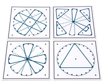 Pracovní karty Geoboard kruh