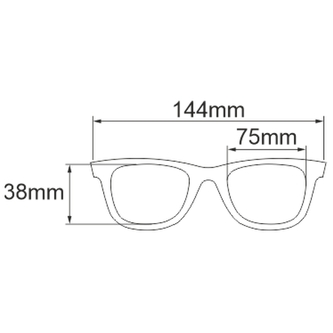 Brýle polarizační hnědé bez spodní obroučky