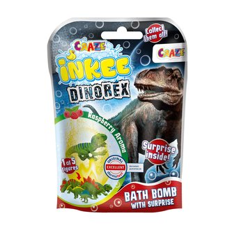 INKEE Šumivá bomba do vany s překvapením - Dinosaurus