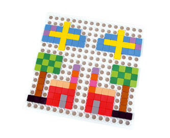 Barevná stavebnice Čtvercová mozaika