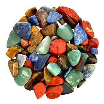 Jungle Way Mix polodrahokamů - avanturín, jaspis, lapis lazuli & tygří oko - 200 g