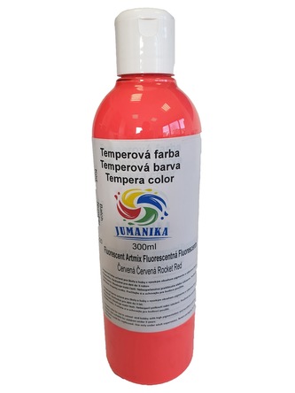 JUMANIKA Tempera fluorescentní 300 ml Barva: červená
