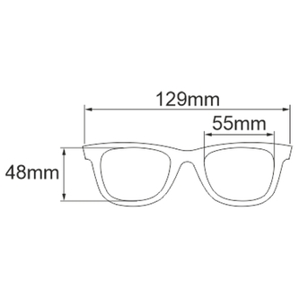 Polarizační klip na brýle měděný