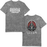 Pánské tričko Netflix|Stranger Things: D&D Lord Vecna (L) šedá bavlna