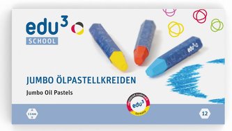 Olejové voskovky EDU JUMBO, průměr 11 mm, 12 ks, papírový obal Olejové voskovky EDU JUMBO, průměr 11 mm, 12 ks, papírový obal