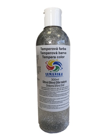 JUMANIKA Tempera glitrová 300 ml Barva: stříbrná