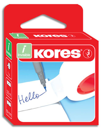 Kores - Kores Invisible lepicí páska 33 m x 19 mm v krabičce