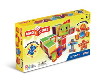GEOMAG Magicube Magnetická stavebnice Roboti 11 kostek 27 klipů
