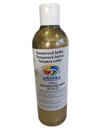 JUMANIKA Tempera glitrová 300 ml Barva: zlatá