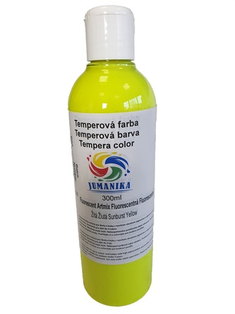 JUMANIKA Tempera fluorescentní 300 ml Barva: žlutá