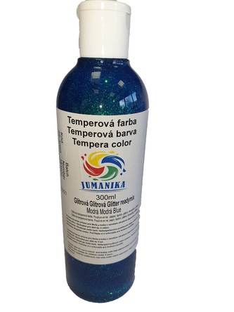 JUMANIKA Tempera glitrová 300 ml Barva: modrá