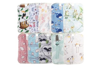 BIO Látkový ubrousek M (12x18cm) - Biobavlněný úplet (GOTS) a bambusovo-biobavlněné froté__Počet ks:1