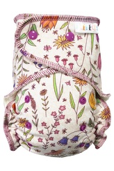 BIO Kalhotková plenka s GOTS (M) - Barevná zahrada PAT