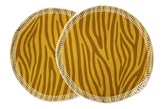BIO Vložky do podprsenky - Zebra v hořčici (bavlněný úplet)