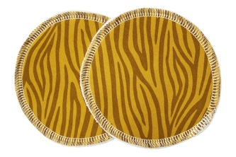 BIO Vložky do podprsenky - Zebra v hořčici (bavlněný úplet)