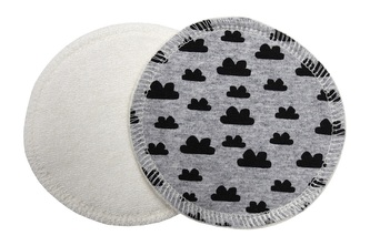 BIO Vložky do podprsenky - Mráčky (bavlněný úplet)