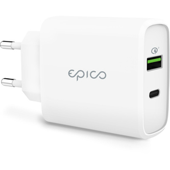 Nabíječka EPICO 38W PD + QC Charger White