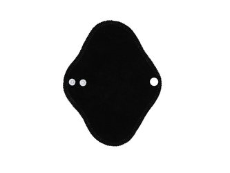 BIO Intimní vložka (Bavlněné froté s PUL) - Černé bambusové froté (bambusovo-biobavlněné froté)