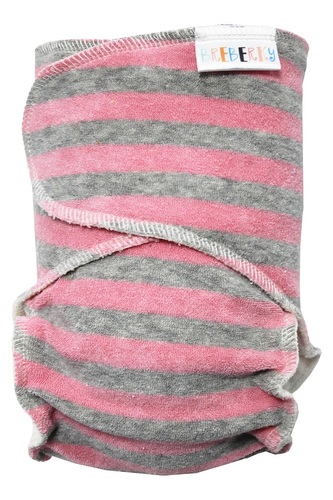 Plenka na snapku (M) - Šedo-růžové proužky