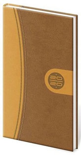 Diář 2020 - Smile/týdenní/kapesní/hnědooranžový