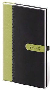 Diář 2020 - Bora/týdenní/kapesní/černo/zelená