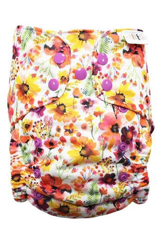 BIO Bambusová kapsová plenka (M) - Letní louka PAT