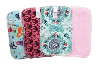 Látkový ubrousek M (12x18cm) - Dívčí bavlněný úplet a kojenecký plyš__Počet ks:1