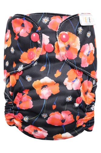 BIO Bambusová kapsová plenka (M) - Sedmikrásky v makovém poli PAT