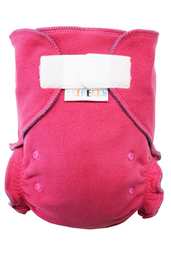 Fleecové svrchní kalhotky (M), bez křidélek - Růžové SZ