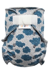 Kalhotková plenka (M) - Mraky SZ, šedý velur