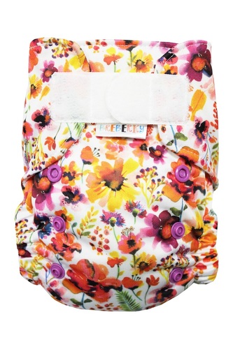 BIO Bambusová kapsová plenka (S) - Letní louka SZ