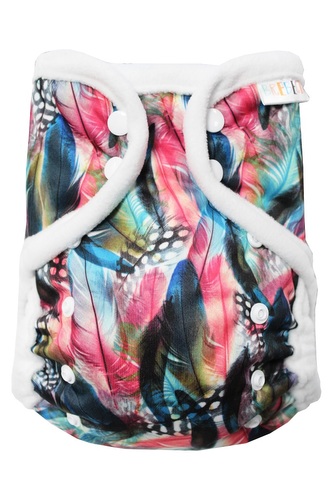 Svrchní kalhotky (M), bez křidélek - Kropenatá pírka PAT