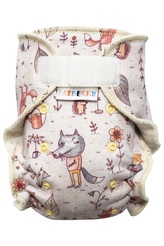 BIO Kalhotková plenka s GOTS (M) - Vlk a přátelé SZ