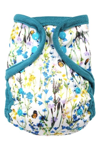 Svrchní kalhotky (XL), bez křidélek - Zvonečková rozkvetlá louka PAT