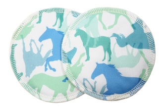 BIO Vložky do podprsenky - Divocí koně (PUL)