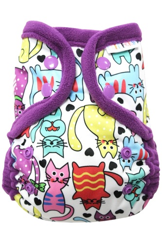 Svrchní kalhotky (S), bez křidélek - Kočky PAT