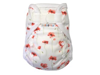 Svrchní kalhotky (M), bez křidélek - Mák ohníček SZ