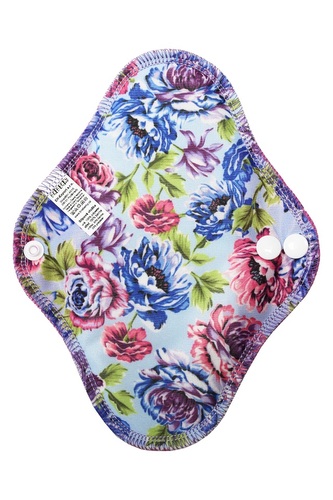 BIO Slipová vložka (PUL) - Pivoňky & přírodní bambusovo-biobavlněné froté