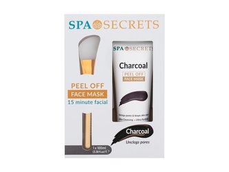 Xpel Spa Secrets pleťová maska Spa Secrets Charcoal Peel Off 100 ml + aplikátor